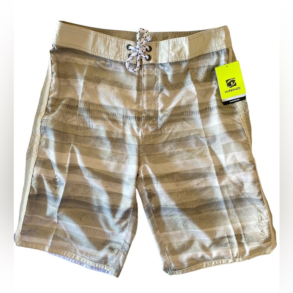 NWT MENS ISLAND HAZE BOARD SHORTS - 34/L